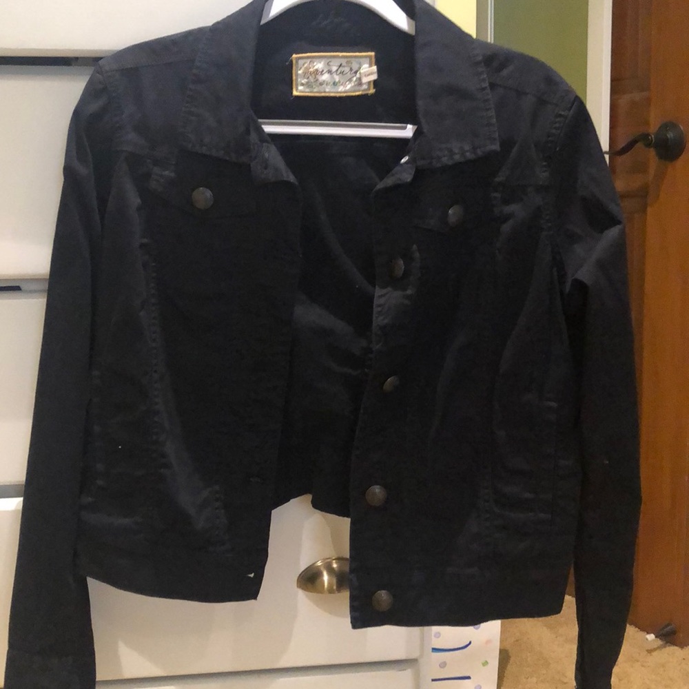 Black jean jacket